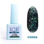 Гель-лак с глиттером Secret color gel CGG06