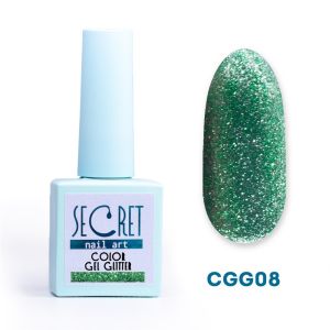 Гель-лак с глиттером Secret color gel CGG08 - NOGTISHOP