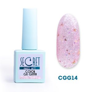 Гель-лак с глиттером Secret color gel CGG14 - NOGTISHOP