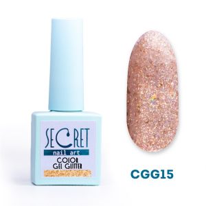 Гель-лак с глиттером Secret color gel CGG15 - NOGTISHOP