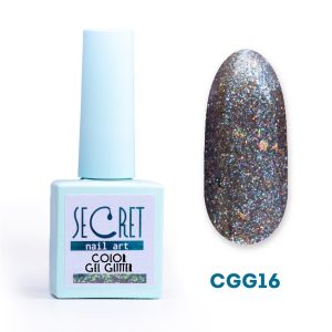 Гель-лак с глиттером Secret color gel CGG16 - NOGTISHOP