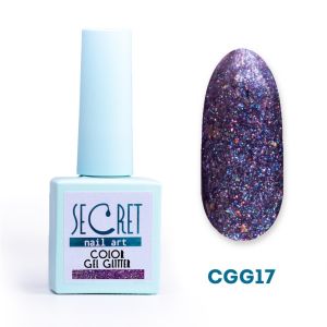Гель-лак с глиттером Secret color gel CGG17 - NOGTISHOP