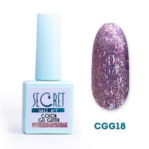 Гель-лак с глиттером Secret color gel CGG18 - NOGTISHOP