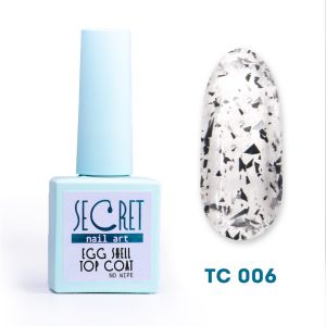 Топ Secret Egg Shell top coat TC006, 10 мл - NOGTISHOP