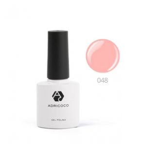 Цветной гель-лак ADRICOCO №048 ярко-персиковый, 8 мл. - NOGTISHOP