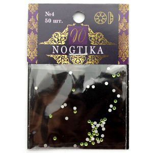 Стразы цветные PERIDOT Оливковый №4 (50 шт) Nogtika Swarovski - NOGTISHOP