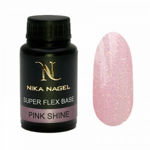 База для ногтей Super FLEX BASE PINK SHINE NIKA NAGEL, 30 мл. - NOGTISHOP