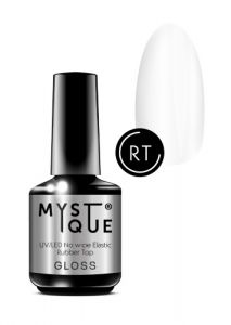 UV/LED No wipe Elastic Rubber Top «Gloss» Mystique, 15 ml - NOGTISHOP