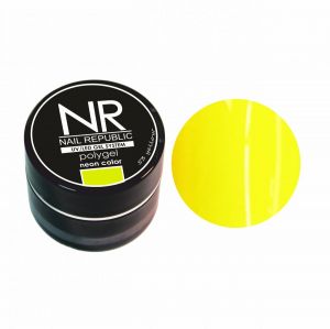 PolyGel Neon №53, 7 гр Желтый (банка) неоновый полигель, Nail Republic - NOGTISHOP