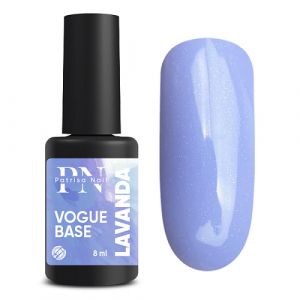 Base VOGUE Lavanda, 8 мл цветная база с мерцанием Patrisa Nail - NOGTISHOP