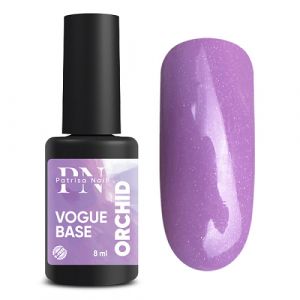 Base VOGUE Orchid, 8 мл цветная база с мерцанием Patrisa Nail - NOGTISHOP