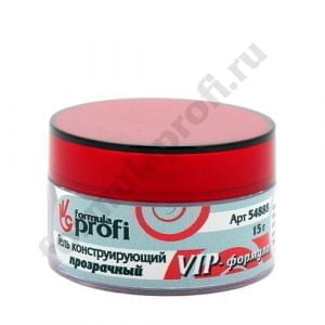 Гель конструирующий "VIP-формула" прозрачный, 15 гр	 Formula Profi - NOGTISHOP