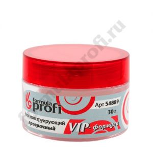 Гель конструирующий "VIP-формула" прозрачный, 30 гр	 Formula Profi - NOGTISHOP