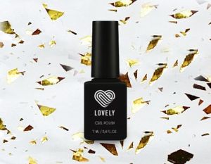 Топ без липкого слоя Lovely с золотой фольгой "Gold Foil", 7 ml - NOGTISHOP