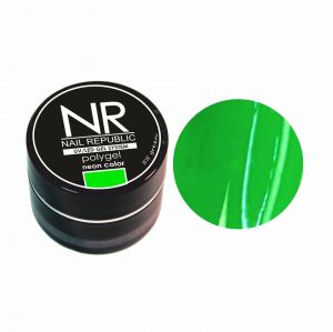 PolyGel Neon №55, 7 гр Зеленый (банка) неоновый полигель, Nail Republic - NOGTISHOP