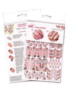 Naildress Slider Design (слайдер-дизайн) Персиковые розы, EMi - NOGTISHOP