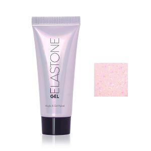 Акригель Runail ELASTONE GEL, Бежево-розовый с блестками (Тюбик), 18 м  - NOGTISHOP