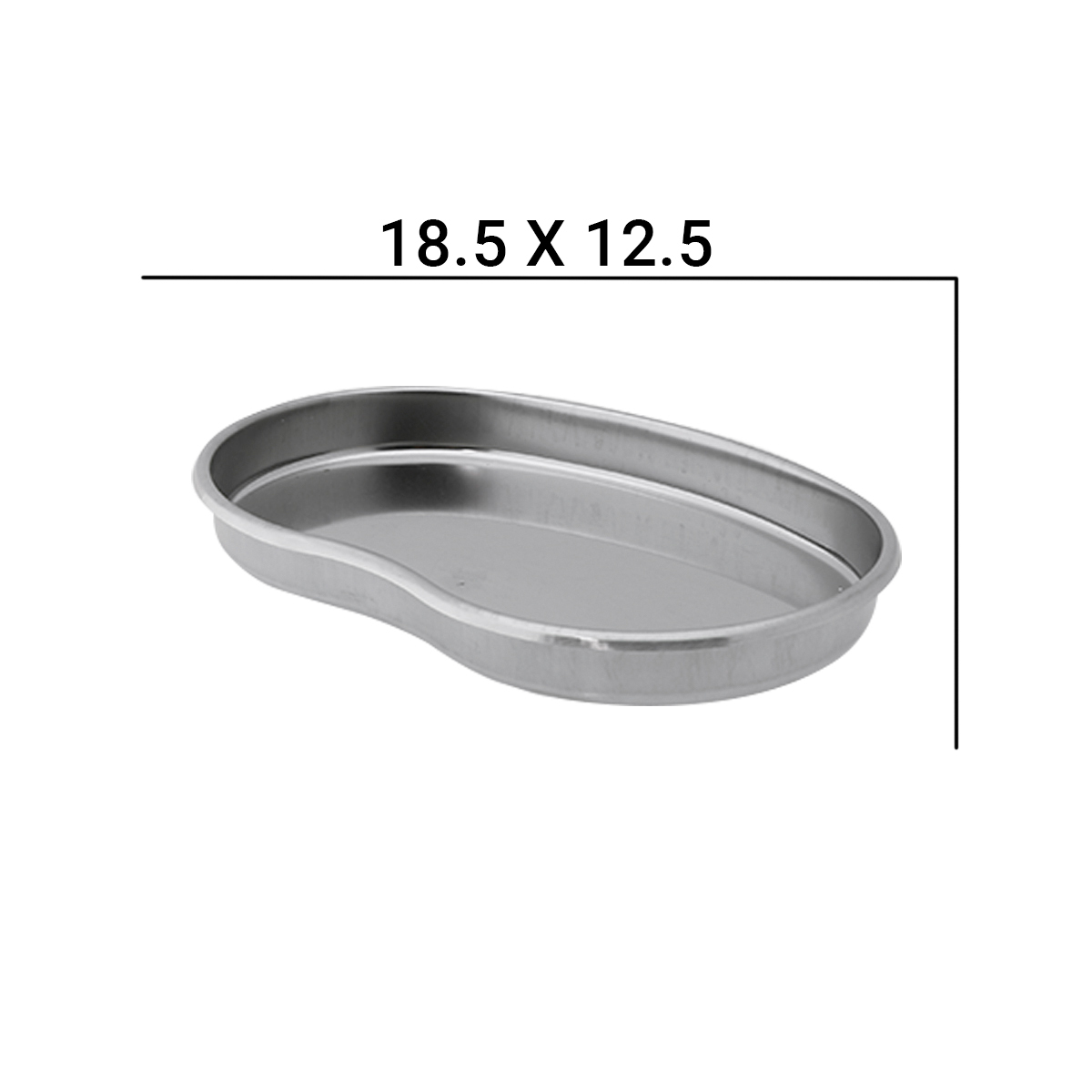 Металлический лоток для стерилизации инструментов, 18*11,5*2,5 см, маленький - NOGTISHOP