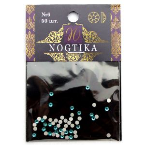 Стразы цветные AQUAMARINE Морской бриз №6 (50 шт) Nogtika Swarovski - NOGTISHOP