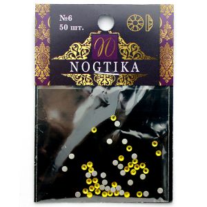 Стразы цветные CITRINE Лимон №6 (50 шт) Nogtika Swarovski - NOGTISHOP