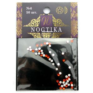 Стразы цветные HYACINTH Мандарин №6 (50 шт) Nogtika Swarovski - NOGTISHOP