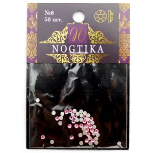 Стразы цветные Lt.ROSE Светло-розовый №6 (50 шт) Nogtika Swarovski - NOGTISHOP