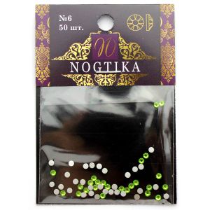 Стразы цветные PERIDOT Оливковый №6 (50 шт) Nogtika Swarovski - NOGTISHOP