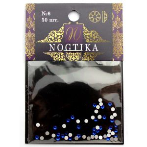 Стразы цветные SAPPHIRE Синий №6 (50 шт) Nogtika Swarovski - NOGTISHOP