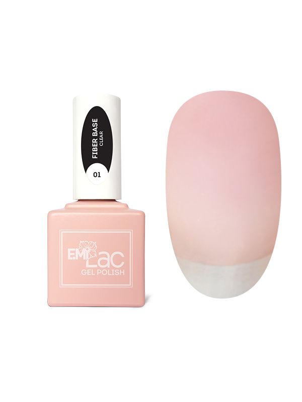 E.MiLac Fiber Base Gel Clear №1, 15 мл. - NOGTISHOP