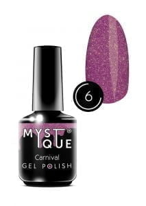 Гель-лак Gel Polish №6 «Carnival» Mystique, 15 ml