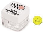 Гель-пластилин для дизайна ногтей №06 Lemon Glay Gel Ju.Bilej 4 гр. 