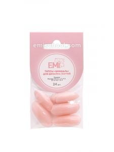 Типсы розовые тренировочные для дизайна ногтей E.Mi