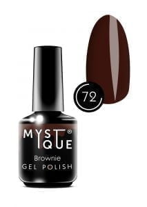 Гель-лак Gel Polish №72 «Brownie» Mystique, 15 ml