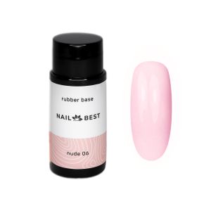 Base Nail Best Nude Rubber №06, 30 g / нюдовая каучуковая камуфлирующая база - NOGTISHOP