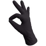 Перчатки нитриловые чёрные, M, Nitrile, текстурированные на пальцах, 50 пар