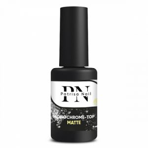 Топ матовый без липкого слоя Monochrome-top Matte с черными и белыми частичками, 8 мл Patrisa Nail - NOGTISHOP