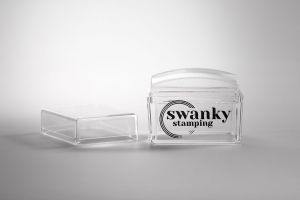 Swanky Stamping, Штамп прозрачный, силиконовый, прямоугольный 2,5*3,5 см - NOGTISHOP
