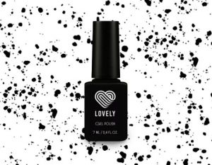 Матовый топ с черным вкраплением "Point" Lovely, 7 ml - NOGTISHOP