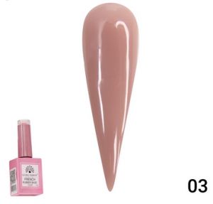 Rubber Base Coat French №03, 15 мл., Каучуковая база для гель лака френч, Global Fashion - NOGTISHOP