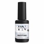 Топ глянцевый без липкого слоя White Flake с белыми хлопьями, 8 мл Patrisa Nail