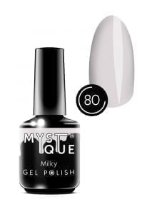 Гель-лак Gel Polish №80 «Milky» Mystique, 15 ml