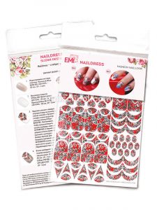 Naildress Slider Design (слайдер-дизайн) Красный шелк, EMi - NOGTISHOP