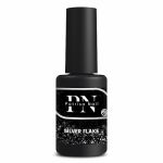 Топ глянцевый без липкого слоя Silver Flake с серебряными хлопьями, 8 мл Patrisa Nail