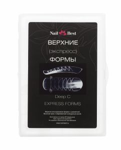 Верхние (экспресс) формы с разметкой Nail Best Deep C. Высокая арка, набор 120 шт. - NOGTISHOP