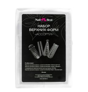 Верхние (Экспресс) формы "Ассорти". 4 вида в одном наборе, набор 96шт - NOGTISHOP