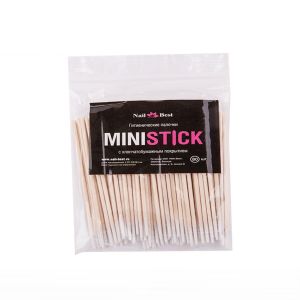 Mini Stick гигиенические палочки с хлопчатобумажным покрытием - NOGTISHOP