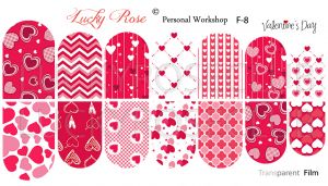 Series F-008 Lucky Rose  - NOGTISHOP