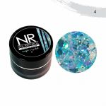 Гелевая краска c блестками Magic Crystal №04 Nail Republic, 5 гр  