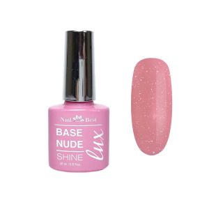 LUX Base Nail Best Nude Shine №01s, 15 g / нюдовая камуфлирующая база c шиммером - NOGTISHOP