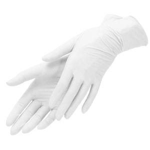 Перчатки нитриловые белые, M, Nitrile, текстурированные на пальцах, 50 пар - NOGTISHOP